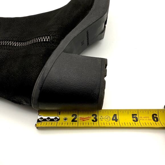 Vagabond Grace Nubuck Double Zipper Ankle Boot Black EU 38 US 7 - Picture 11 of 16
